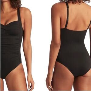 *NWOT Sea Level Twist Front Multifit One Piece Black Swimsuit – Sz 10